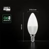 Żarówka LED V-TAC CREE CHIP 6,5W E14 świeczka VT-268 4000K 600lm 6 lat gwarancji